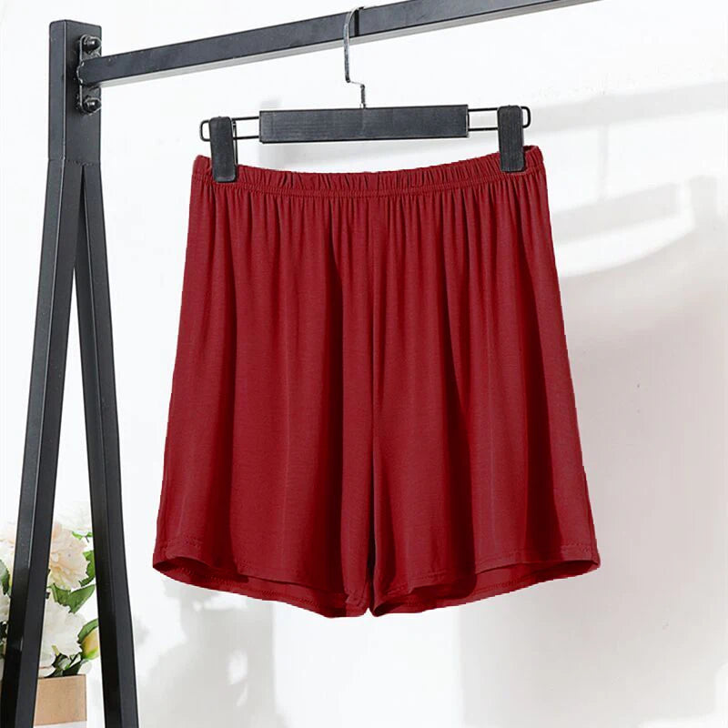 Loose Elastic Waist Modal Women's Shorts Summer plus Size Comfortable Home Casual Wide Leg Pants High Waist Thin Fabric