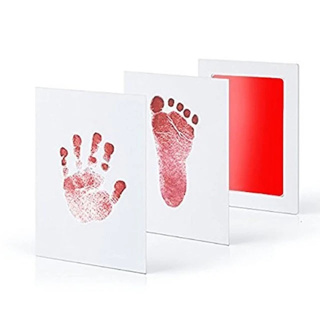 Newborn Baby DIY Hand And Footprint Kit Ink Pads Photo Frame