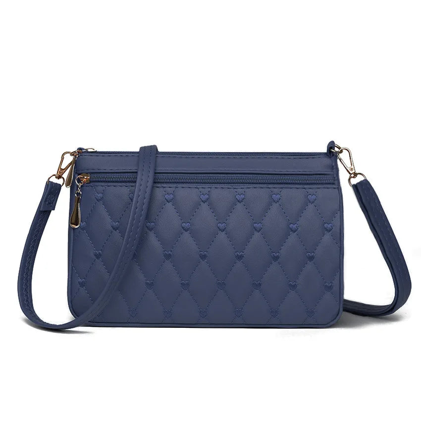 Fashion Mini Shoulder Bags for Women Solid Color Leather-Female Crossbody Bag
