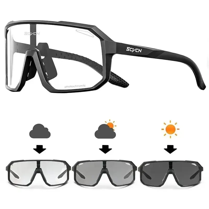 Cycling Glasses Photochromic Sunglasses Men Women Mountain Bike Road Eyewear