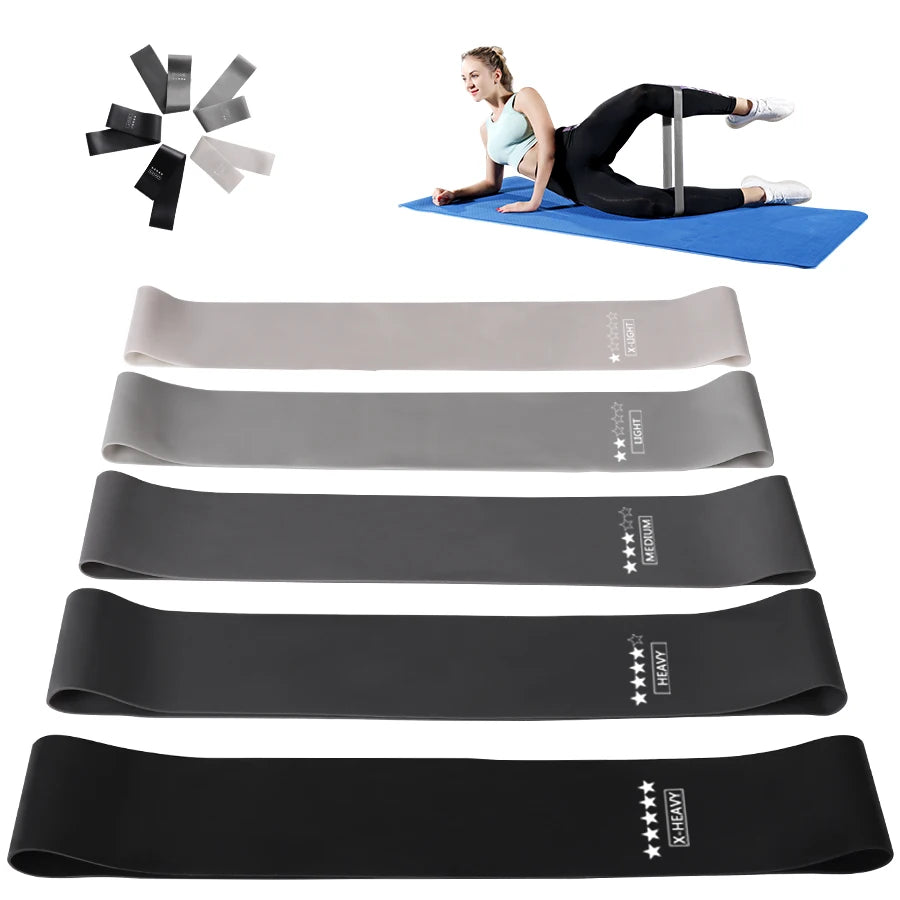 Fitness Workout Training Resistance Bands Stretching Elastic Pilates Crossfit Gym Equipment