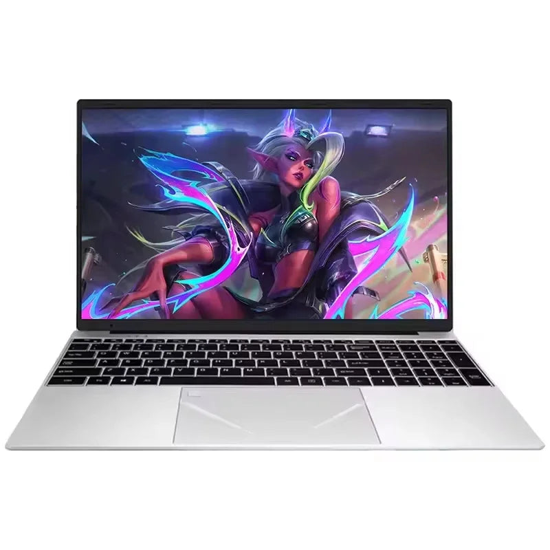 15.6 Inch N95 Laptop 120Hz FHD IPS Screen 7500mAh Battery 32GB 2TB SSD Backlit Keyboard Fingerprint Win11 Office Gaming Notebook