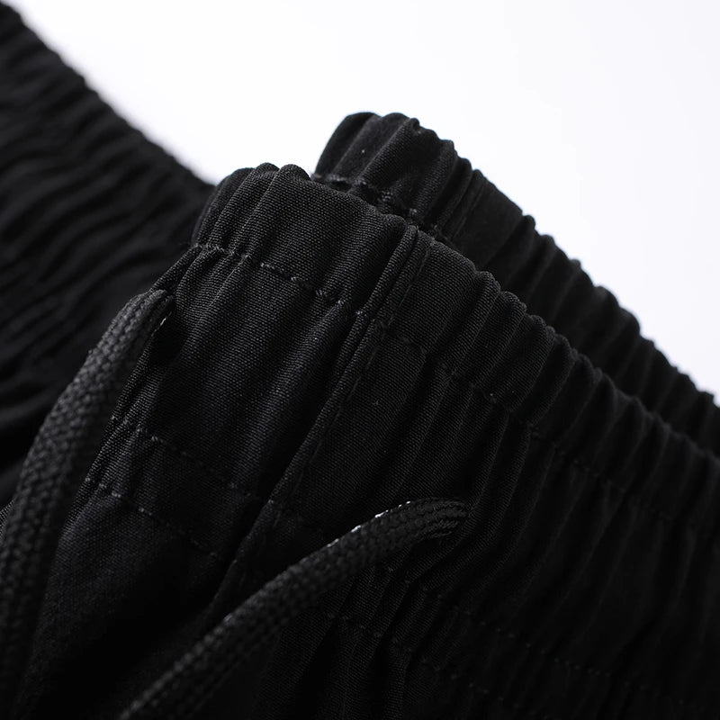 Casual pants men's versatile flat leg cropped pants straight leg pants new casual pants youth thin summer
