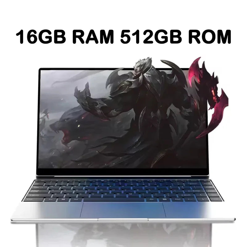 Multifunctional Student Daily Laptop I9-9900 Chip Win11 Pro Big Storage Outdoor Study Portable Computer