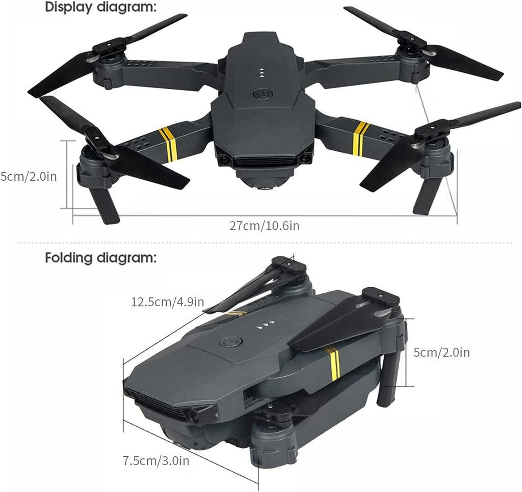 4K HD Dual Camera RC FPV WiFi Portable Wide Angle Foldable Quadcopter Drone